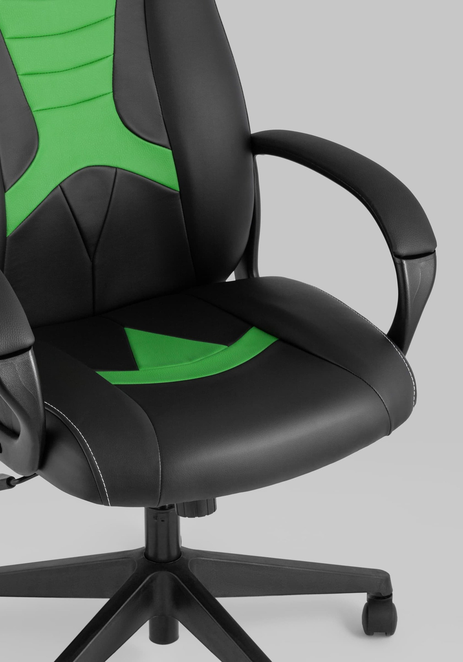 Кресло игровое TopChairs ST-CYBER 8 черный/салатовый