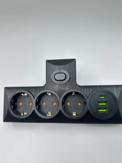 Сетевой фильтр 3 розетки 2 Usb и 1 Type-c