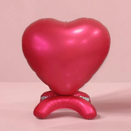 ФИГУРА Сердце 65" Сатин Red 165 см