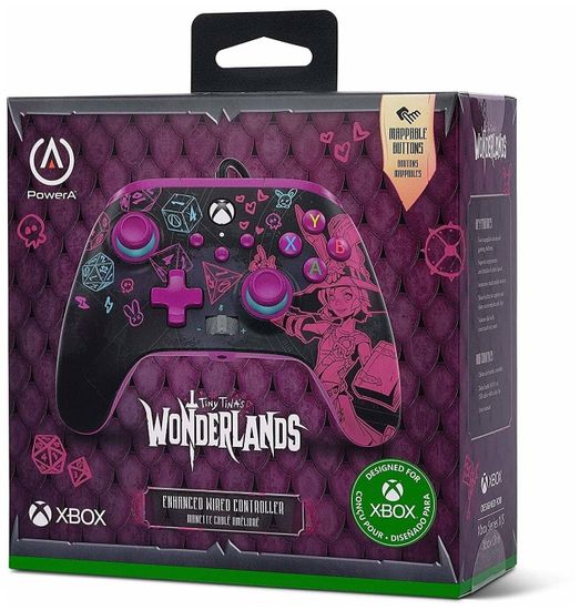 Геймпад проводной PowerA "Tiny Tina's Wonderlands" Enhanced Wired Controller for Xbox Series X/S (XBGP0000-01) (Xbox One/Series X/S/PC)