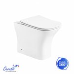 Унитаз приставной Ceruttispa ВЕТТОРЕ (VETTORE) F CT7841 безободковый (520х340х400)