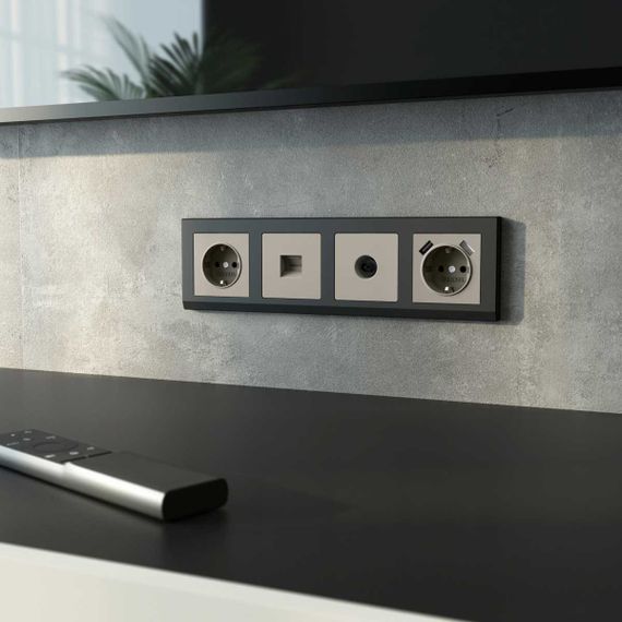 ТВ-розетка оконечная (дымчатый) W1283004/ a069469