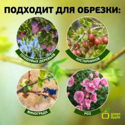 GTBS60-006 GREEN APPLE Секатор контактный, пластик | GREEN APPLE