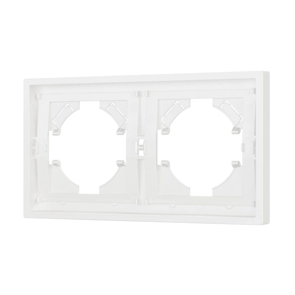 Рамка пластиковая FRM-TENDO-SFPL-2-WH (Arlight, Матовый белый) 054649