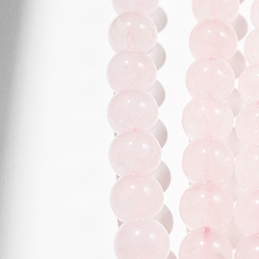 Розовый кварц натуральный, 12,5мм, шар