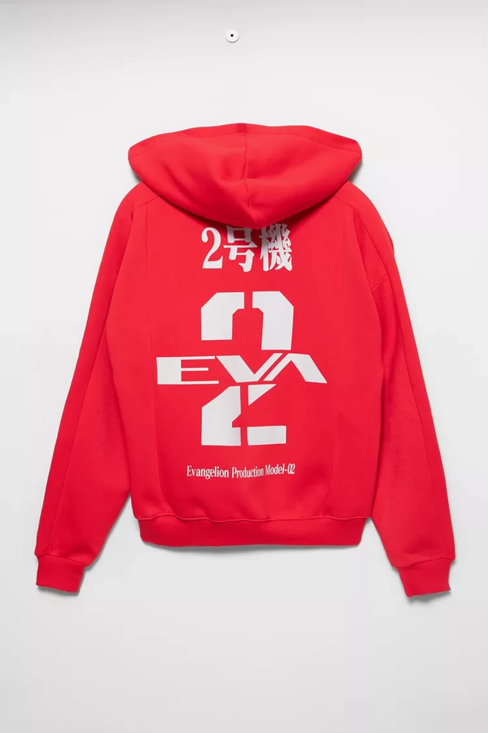 PULL&BEAR Толстовка с капюшоном Evangelion, красный