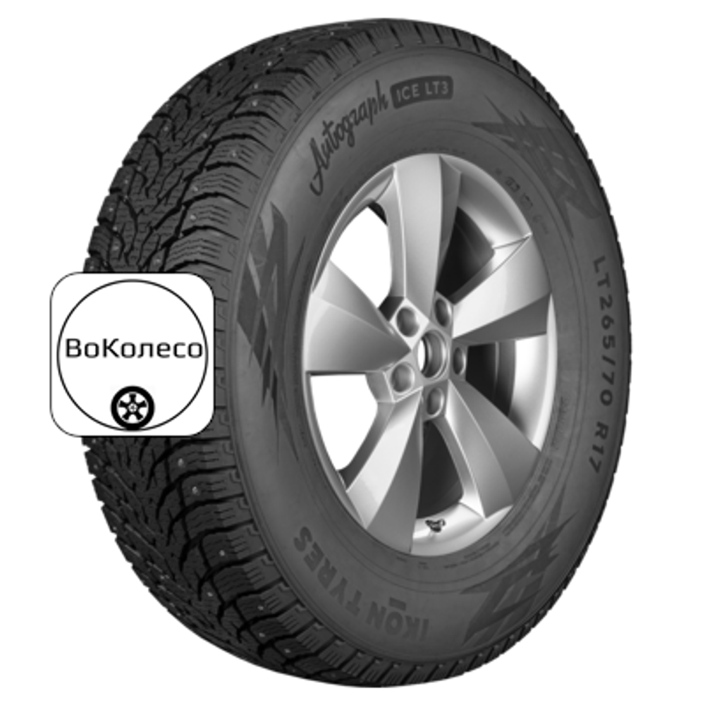 LT265/70R17C 121/118Q Autograph Ice LT3 TL (шип.) Ikon
