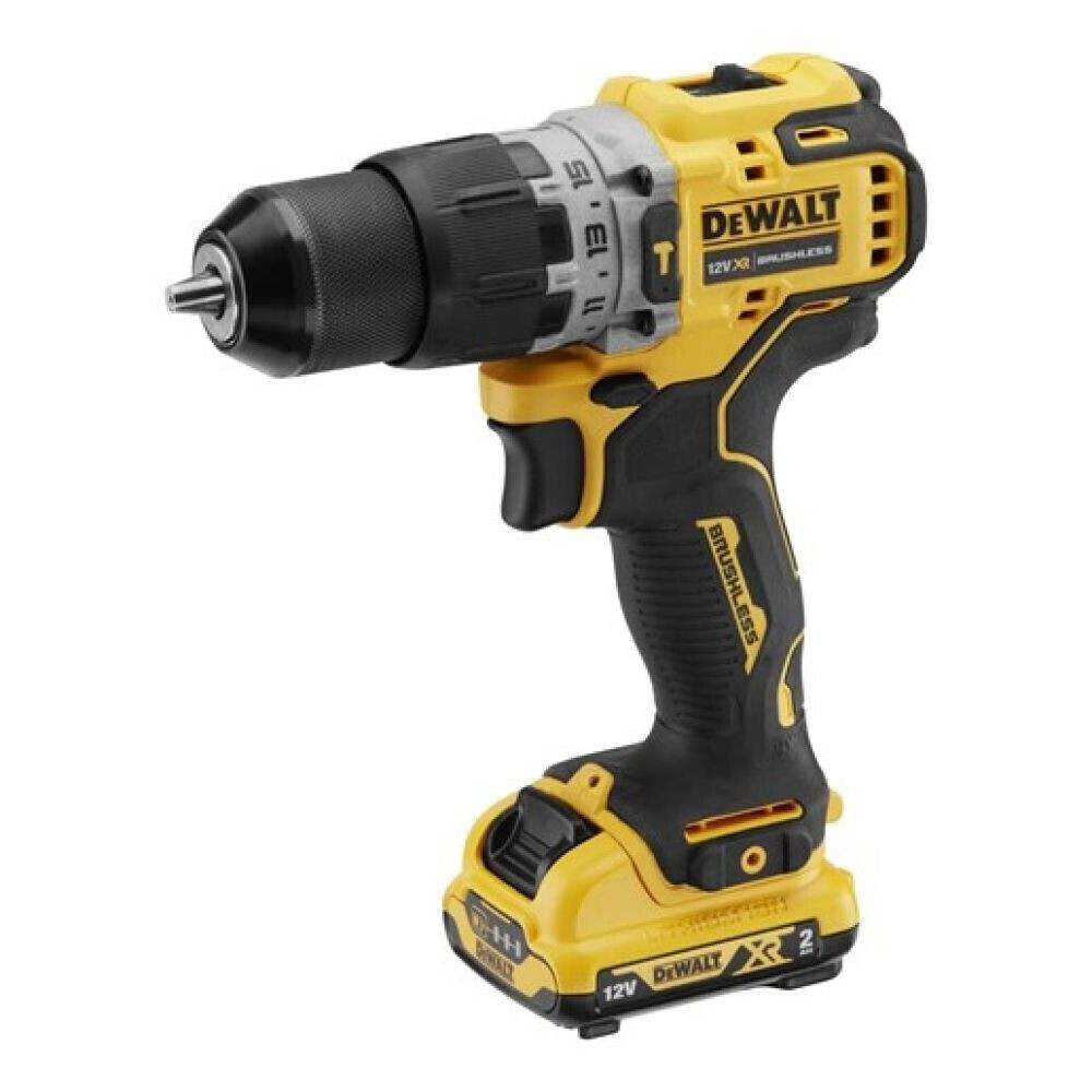 Дрель-шуруповерт аккумуляторная Dewalt DCD706D2-QW ударная