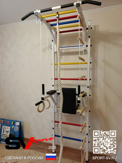 Монтаж шведской стенки Sv Sport в бетонные, кирпичные стены