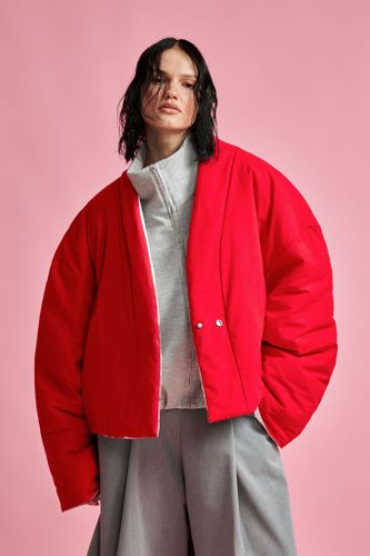 Куртка двустороняя TULUP white/red