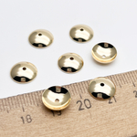 Шапочка, цвет золото, диаметр около 9,8 мм, цена за 10 штук