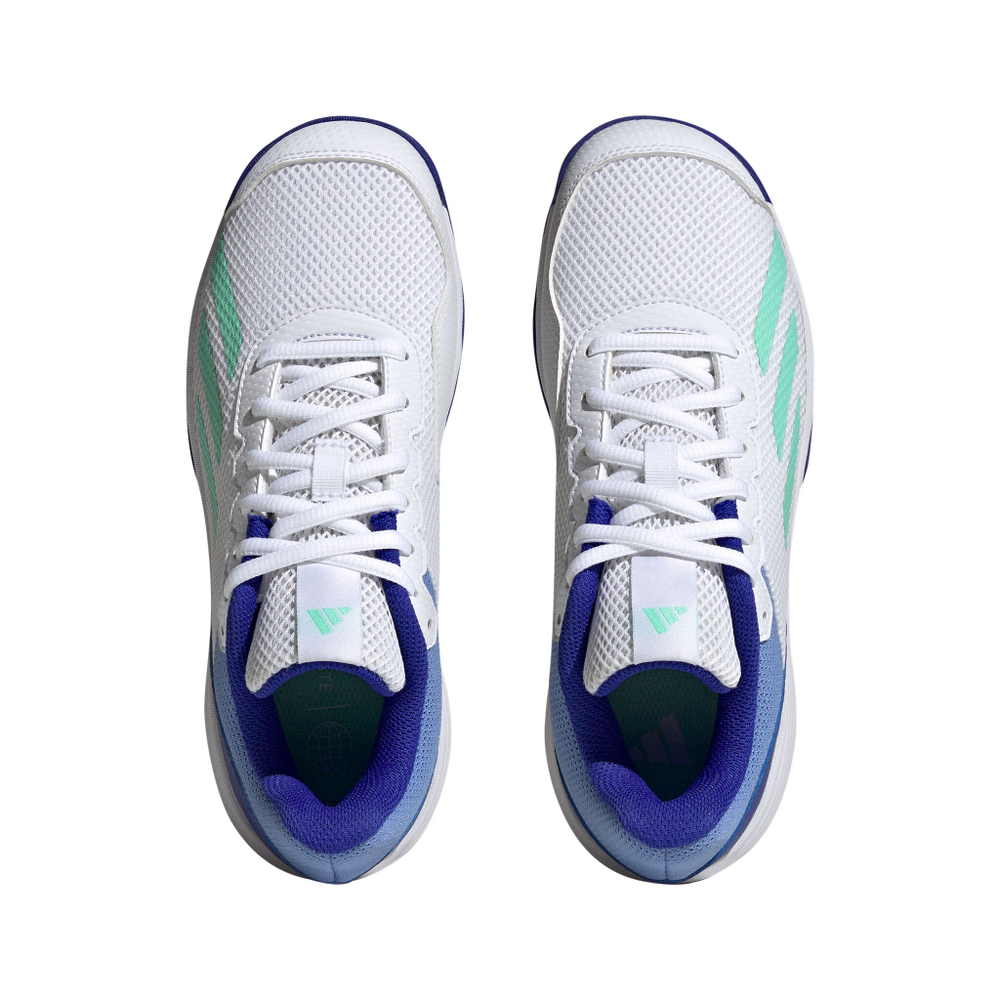 Детские теннисные кроссовки adidas Courtflash All Court Shoe Kids - White, Blue