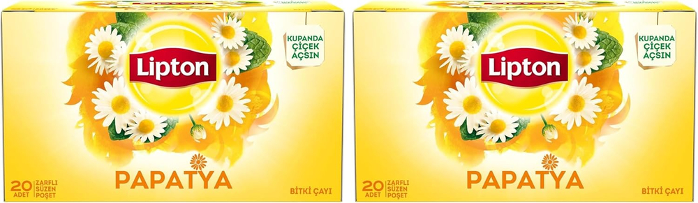 Lipton «Ромашка» — травяной чай в пакетиках с ситечком, упаковка по 40 штук, 30 г - Lipton