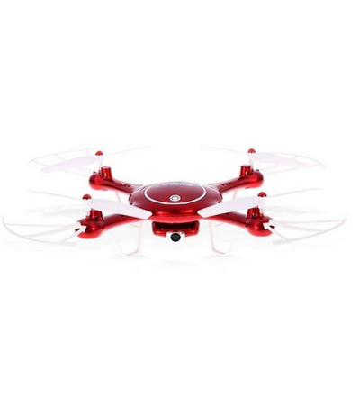 Р/У квадрокоптер Syma X5UW с FPV трансляцией Wi-Fi (HD), барометр 2.4G RTF красный