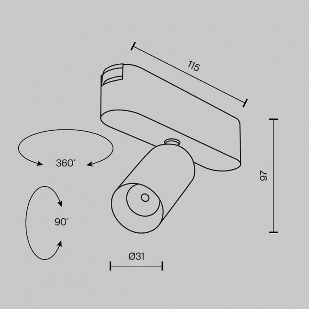 Светильник на штанге Maytoni Focus LED TR103-1-5W4K-M-W