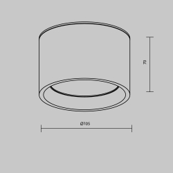 Потолочный светильник Maytoni Technical Ceiling&amp;Wall Hydra C090CL-10W3K-W