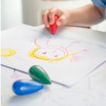 Мелки восковые Faber-Castell 04цв., фигурные, блистер, европодвес