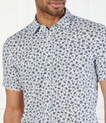 Льняная рубашка C-ROAN-ken-SH-C1-251 BOSS BLACK - темно-синий(50539565)