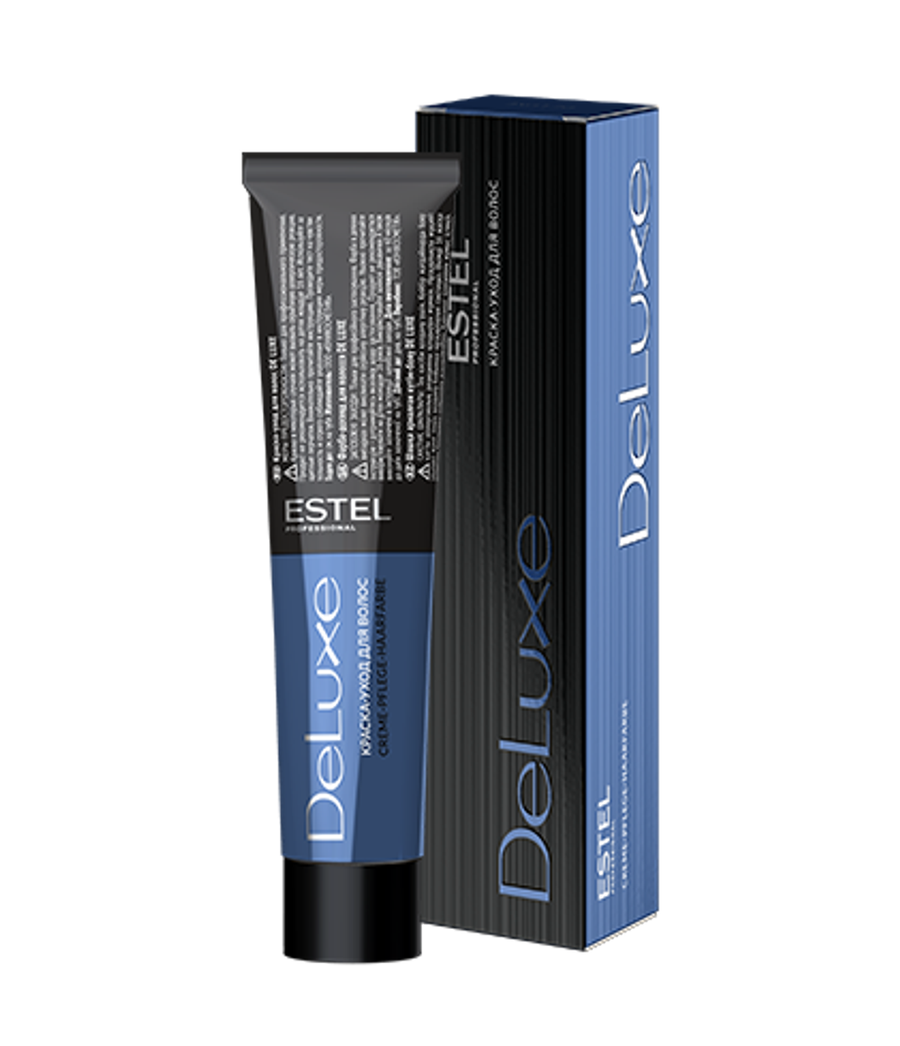 ESTEL De Luxe краска-уход для волос, 1/0 черный классический, 60 мл