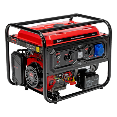 Генератор бензиновый (7 кВт) RS-9000E, 230В, электростартер MTX