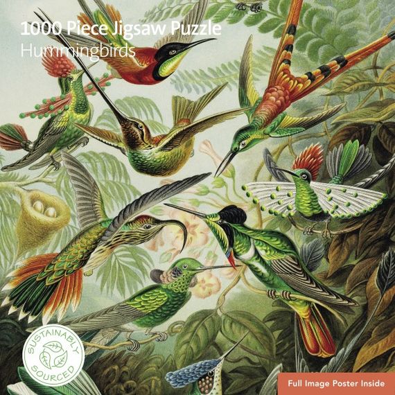 Pazl / Пазлы /Puzzles Adult Sustainable Jigsaw Puzzle V&amp;A: Hummingbirds