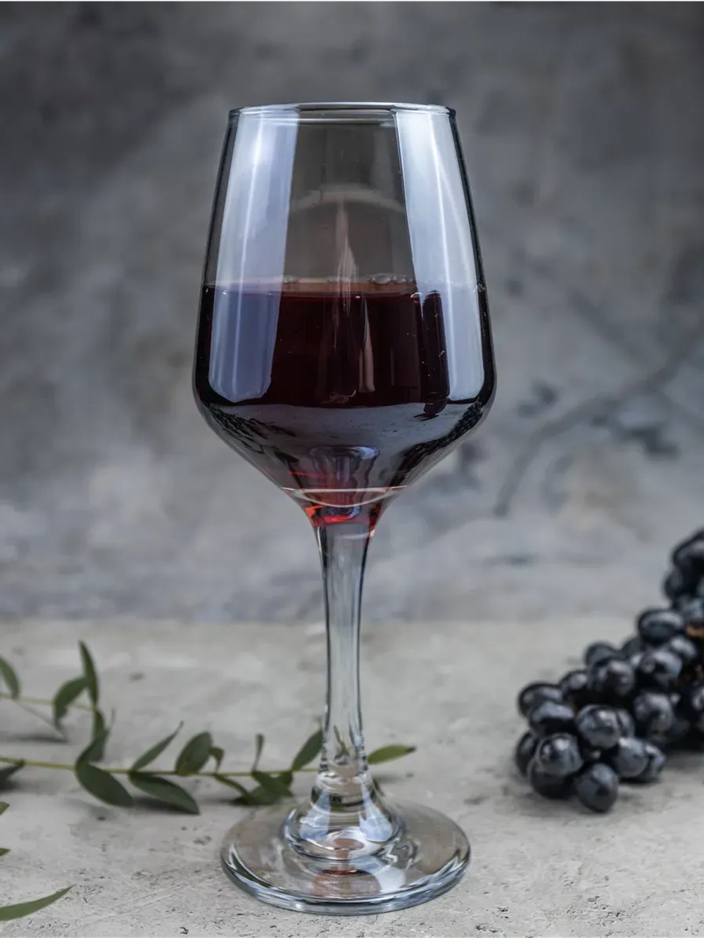 Набор бокалов для вина, 365 мл, 6 шт. Голубые