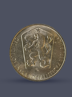 Монета 10 крон (korun) 1964 "20 лет Словацкому восстанию"