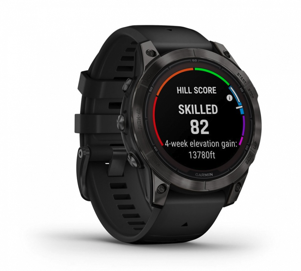 Смарт-часы Garmin Fenix 7 PRO Sapphire Solar титановый угольно-серый DLC с черным ремешком (010-02777-11)