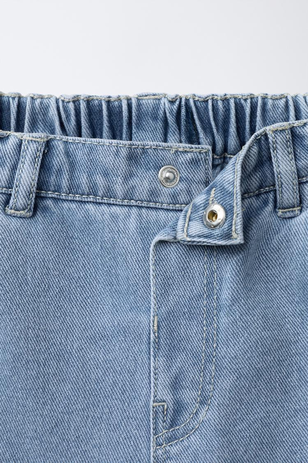 ZARA ДЖИНСЫ BALLOON, ВЫЦВЕТШИЙ СИНИЙ