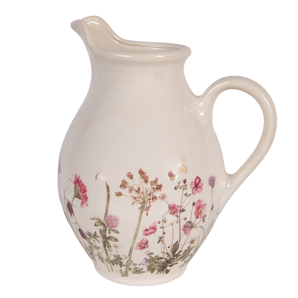 Кувшин декоративный "Луговые цветы" средний  21x16x25см