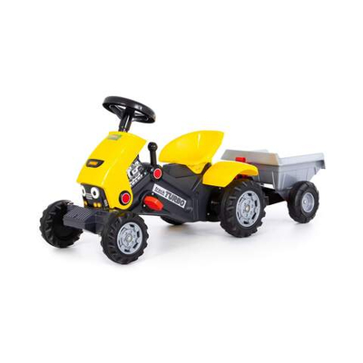 Каталка-трактор с педалями TURBO-2 с полуприцепом 89342 123-053