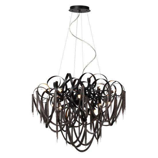 5067/12 HALL ODL24 525 черный матовый/черный хром/металл Люстра G9 12*40W CHAINY