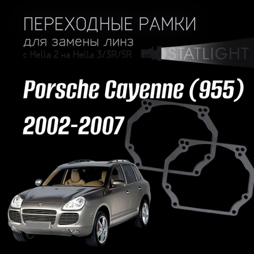 Переходные рамки для замены линз в фарах Porsche Cayenne (955) 2002-2007