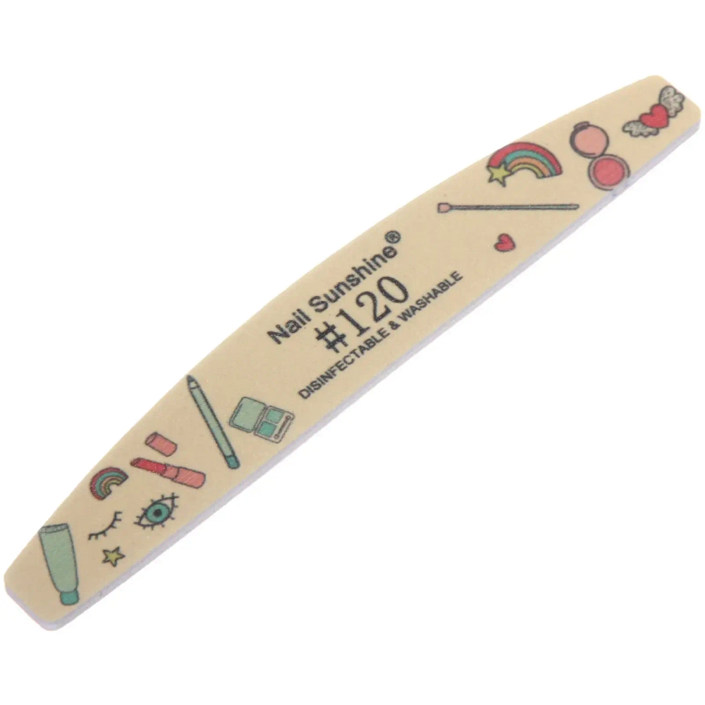 Пилка наждачная профессиональная «МЕЙК», цвет лимонный, 120/120грит, 2,8*17,8см(блистер Ultramarine)