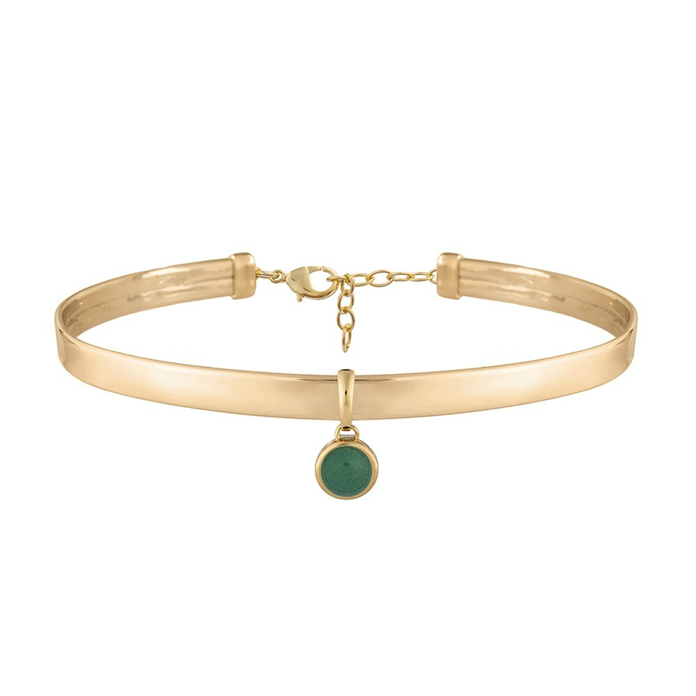 Чокер Possebon Green Quartz B0112.16 G/G