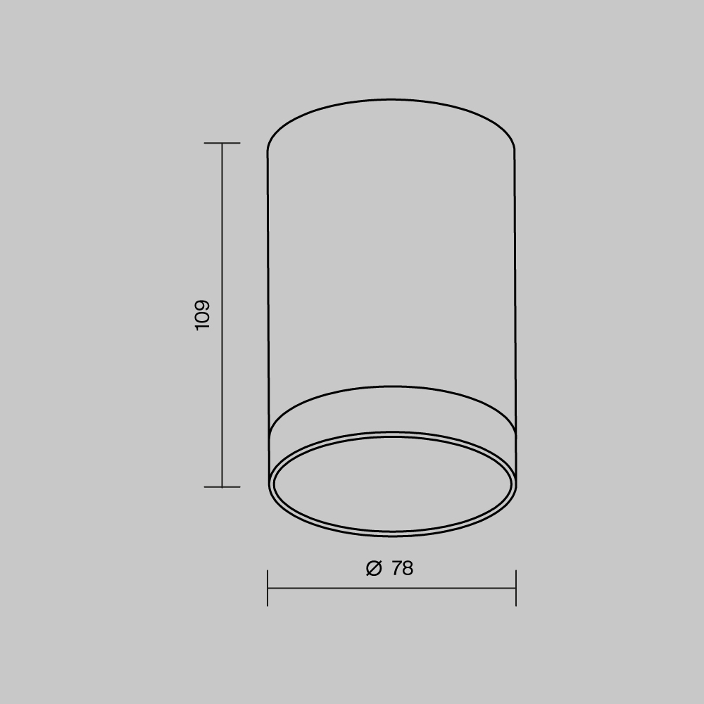 Потолочный светильник Outdoor O500CL-L10B3K