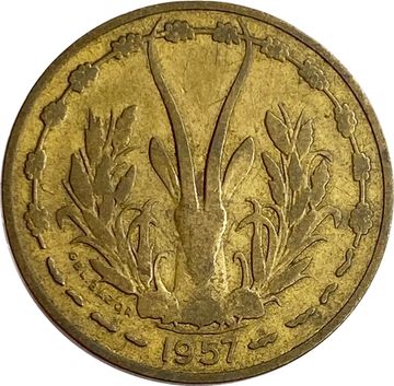 10 франков 1957 Французская Западная Африка