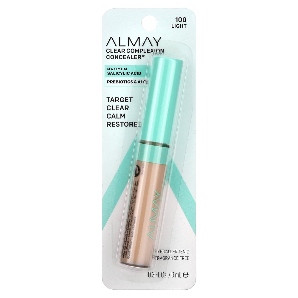 Almay, консилер для очищения лица, оттенок 100 Light, 9 мл (0,3 жидк. унции)