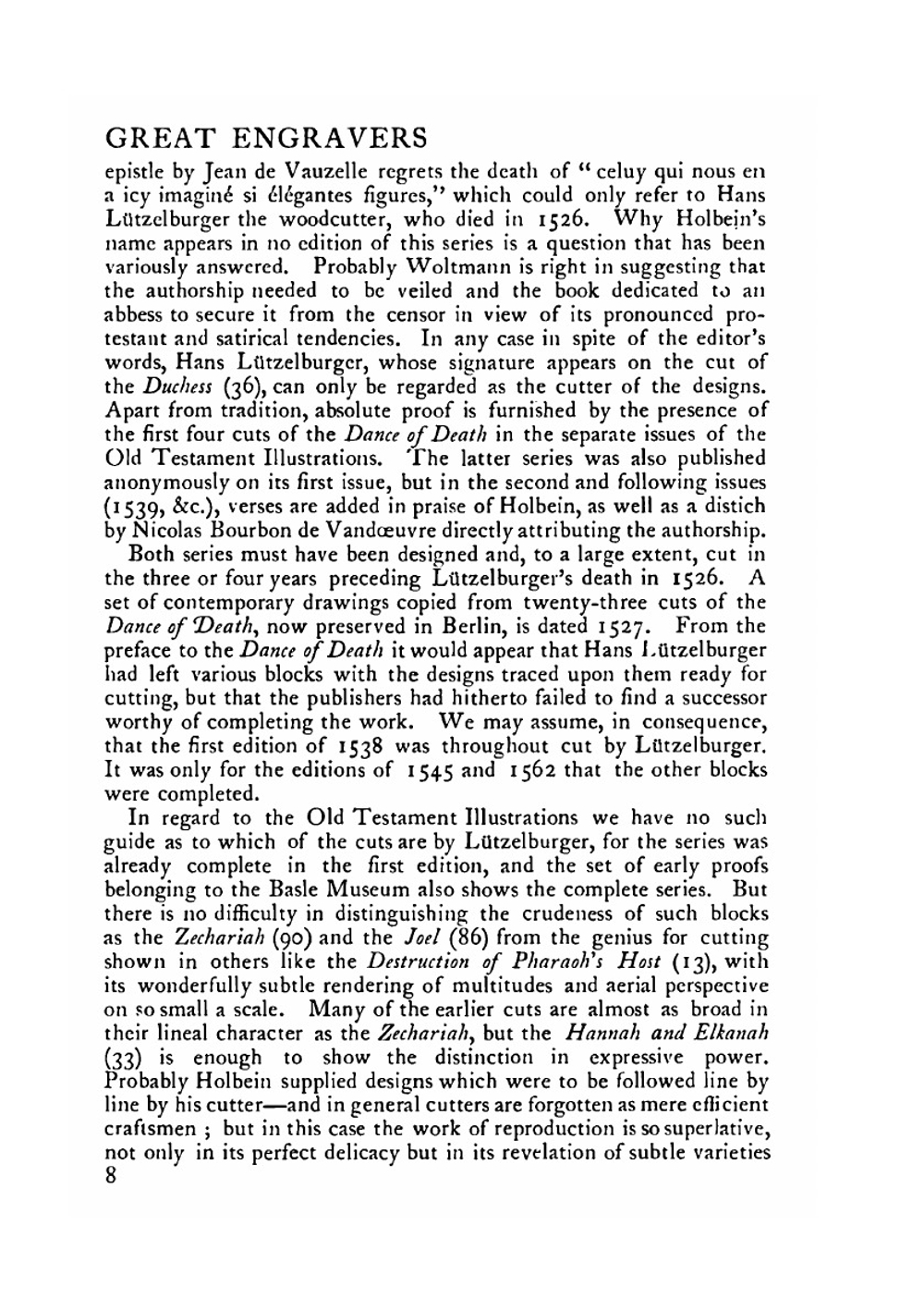 Hans Holbein the younger. His Old Testament illustrations Dance of death and other woodcuts | Hind Arthur Mayger