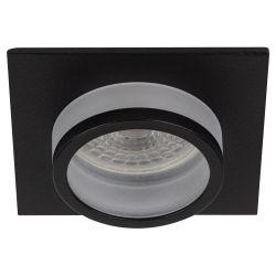 Светильник встраиваемый алюминиевый ЭРА KL88 BK под лампу MR16 GU5.3 черный | Алюминиевые встраиваемые светильники