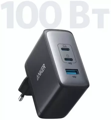 Сетевое зарядное устройство Anker PowerPort III GaN II 100W Чёрный