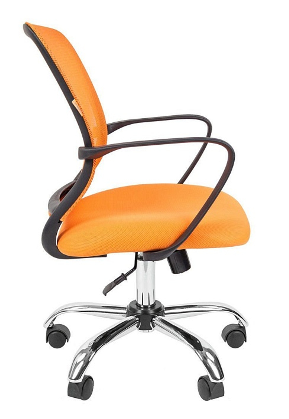 Офисное кресло CHAIRMAN 698 хром, ткань TW/сетчатый акрил