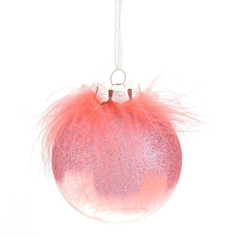 GAEM Набор из 12шт, Украшение новогоднее Шар "Перышко страуса", D8 см, L35 W27 H9см