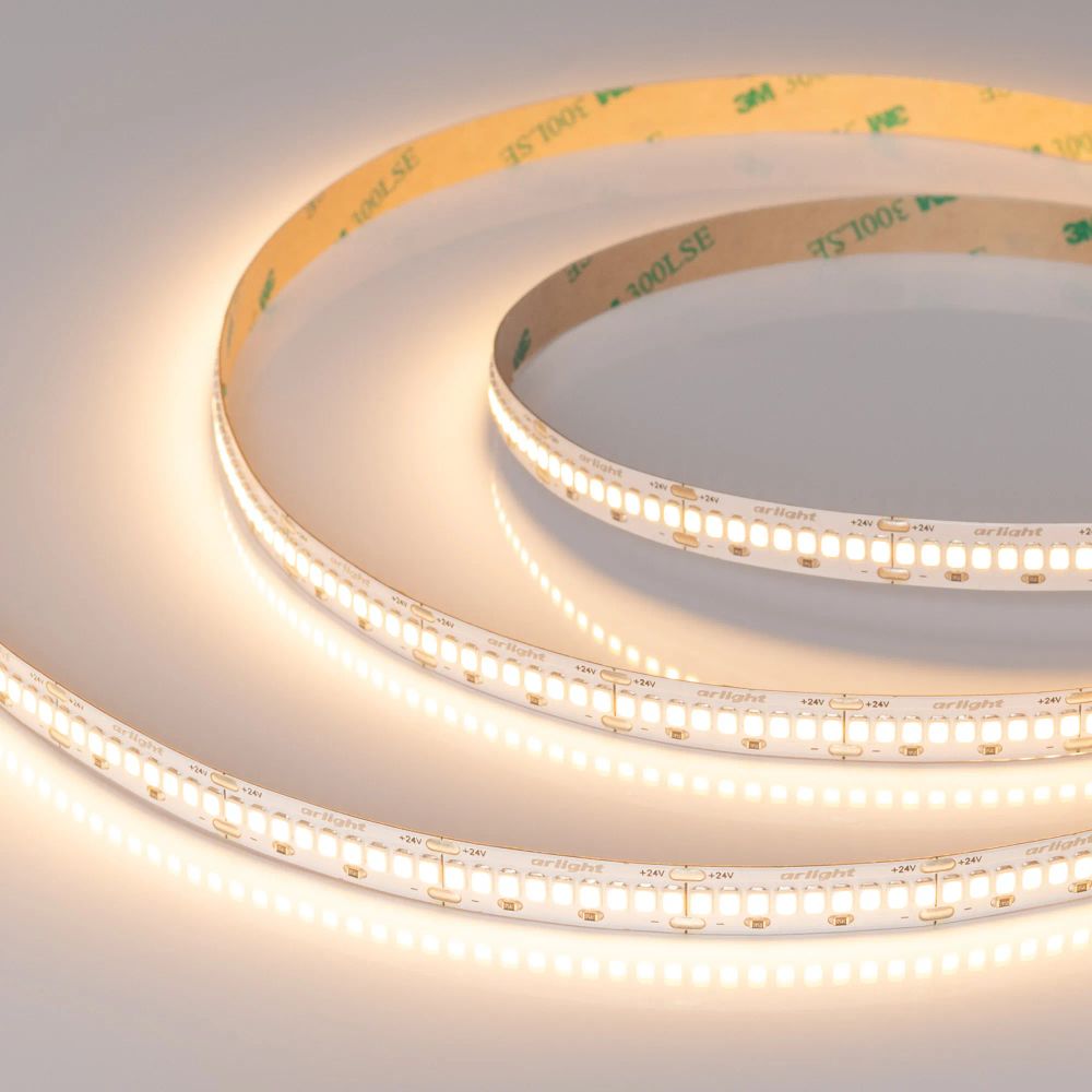 Светодиодная лента ULTRA-A288-10mm 24V Warm2700 (17 W/m, IP20, 5m) (Arlight, высок.эфф.200 лм/Вт) 054932
