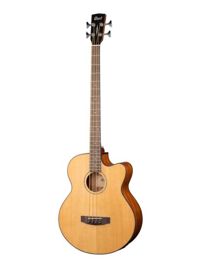 Электроакустическая бас-гитара Cort AB850F-NAT-BAG Acoustic Bass Series