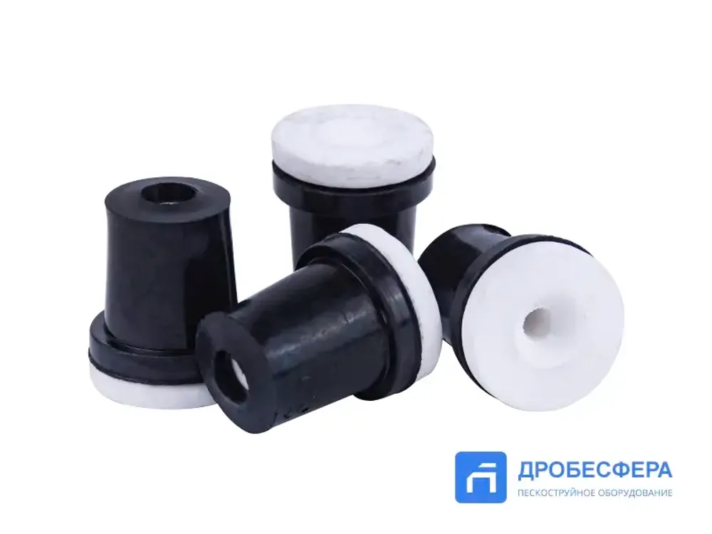 Сопла керамические 3,5 мм для пескоструйного пистолета набор 4 штуки арт. T065N-3.5