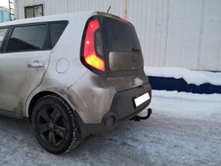 Фаркоп Kia Soul 2014-2019, условно-съемный,(без электрики) Трейлер.7370
