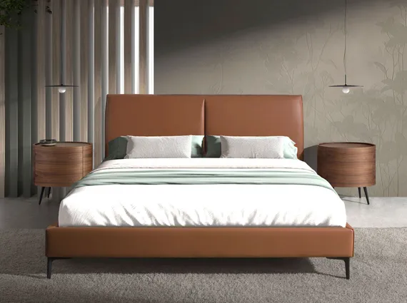 Кровать Angel Cerda 7158, 180x200 см, коричневая