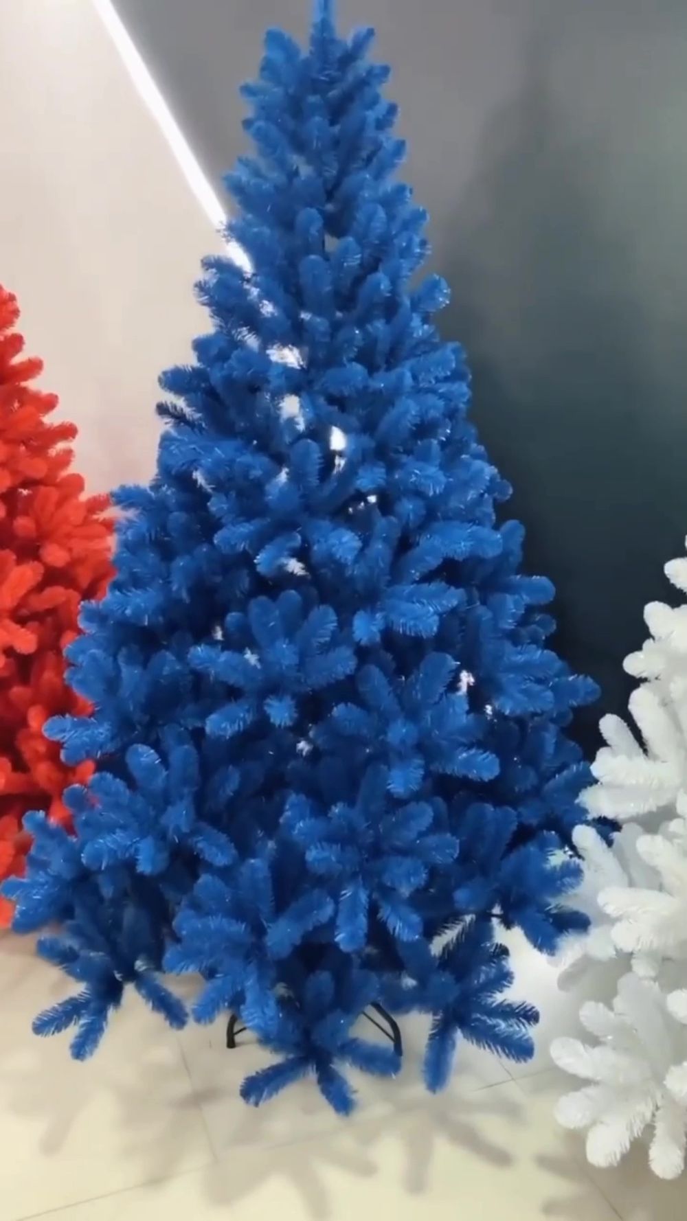 Искусственная синяя елка «Морозная» (пвх) 120 см / 1.2 м