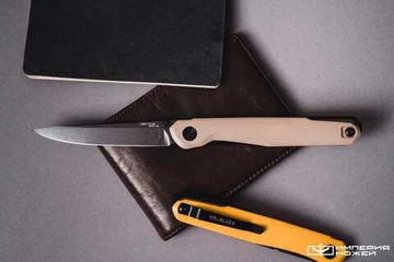 Нож складной Astris Gen.2 (Black Stonewash, G10 Tan)